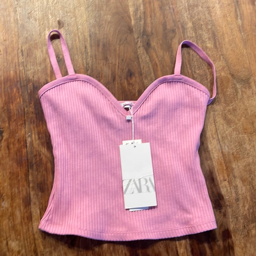 Zara tank top pink